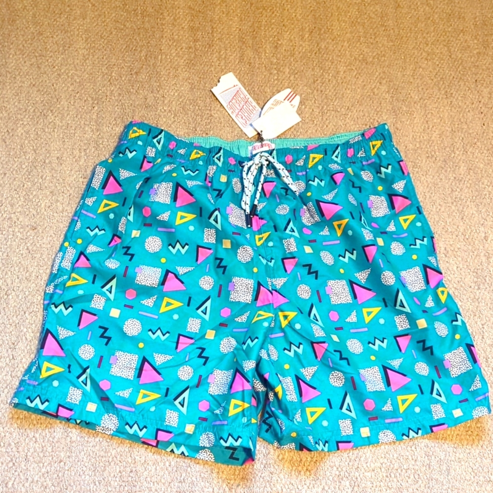 Broken threads 80's inspired swimsuit size large NWT